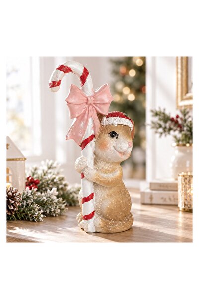 OEM Decorațiune de Crăciun Soricel cu Acadea 15 cm – Atmosferă Festivă pentru...