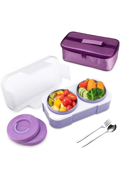 TAPIT Stainless Steel Lunch Box for Kids Adults,Insulated Bento Lunch Box wit...