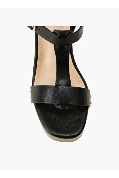 Surestep Women Textured Block Heel Sandals