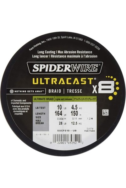 Spiderwire Ul.Cast خيط سبايدر واير ألترا كاست المجدول