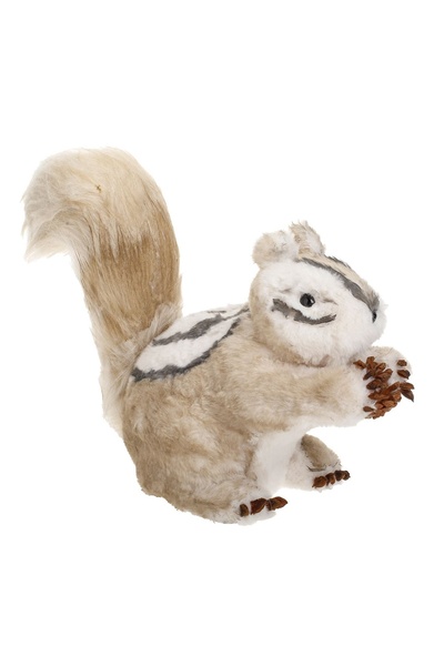 OEM Figurină Decorativa de Crăciun Veverita cu Conuri și Coada Pufoasa 30 cm ...