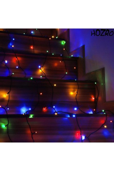 HOZRO Instalație luminoasă, Ghirlandă 100M / 480 LED-uri, Rezistent la apă, pentru interior și exterior – Multicolor