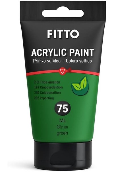 fitto 75ml Acrylic Paint Grass Green for Art & DIY Projects