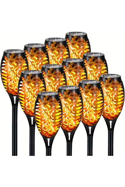 OEM Lichidare de stoc! Set de 20 x Lampă solară tip torță cu efect de flacără...