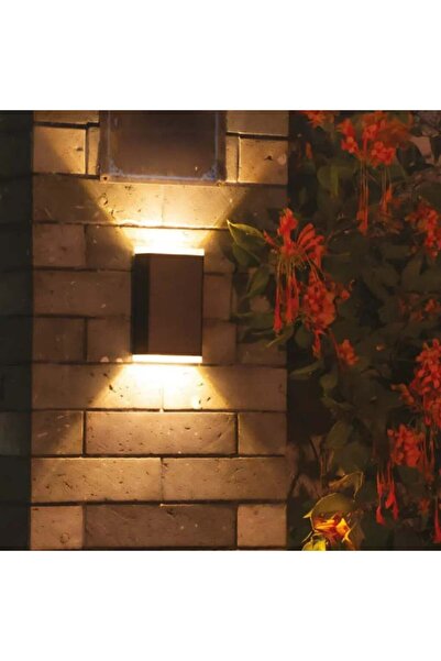 ACK AG60-19801 Solar Led Duvar Armatürü Çift Yönlü Siyah Gövde 3000K 1W/H 10Mmx44Mmx162Mm