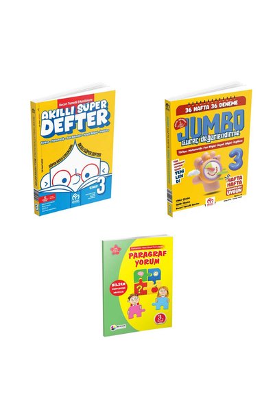 MODEL EĞİTİM YAYINCILIK 3.SINIF SET AKILLI SÜPER DEFTER + JUMBO SÜREÇ DEĞERLE...