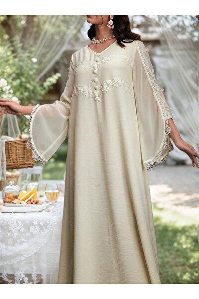 Generic Brand Patchwork Regular Fit Women's Arabian Dresses