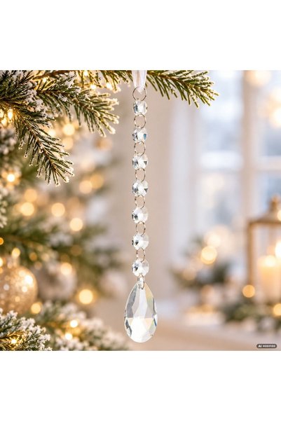 DD SHOP Ornament cristal lacrima 20cm - Ornamente Craciun Turturi