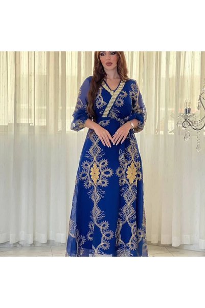Generic Brand modest Embroidery/Bead/Patch embroidery Regular Fit Women's jal...