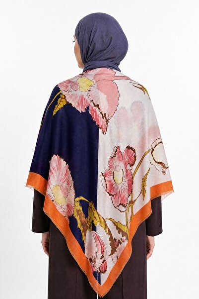 Mooncorn Roselin Pattern Wool Cashmere Shoulder Shawl