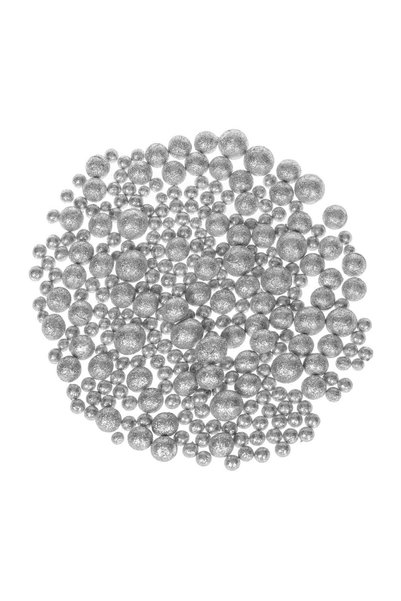 OEM Globuri Decorative din Spuma cu Glitter Argintiu de Crăciun – 60g – Atmos...