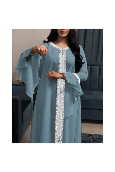 Generic Brand modest Embroidery/Bead/Patch embroidery Regular Fit Women's jal...