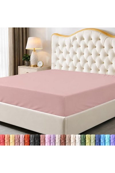 Utopia Bedding ملاءة سرير كينج - ملاءة سفلية - جيوب عميقة - مصنوعة من الألياف...