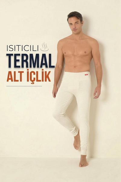 MARİA CALZE Lenjerie de corp termică de iarnă pentru bărbați, respirabilă, cu...