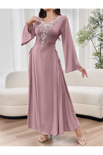 Generic Brand Embroidery/Bead/Patch embroidery Relaxed Fit Women's Arabian Dr...