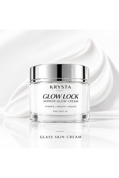 KRYSTA Glow Lock Mirror Glow Cream 50 ml - Squalane, Niacinamide, Panthenol N...