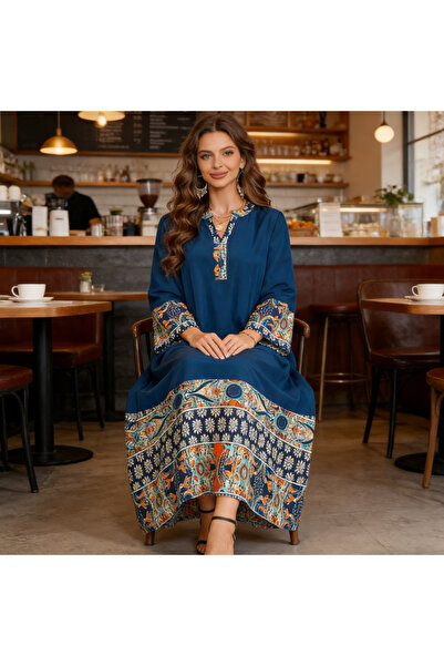 Generic Brand modest Embroidery/Bead/Patch embroidery Regular Fit Women's jal...