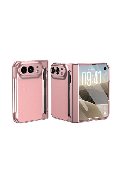 REDz Accessories Leather Texture Case for iPhone Duo, Built-in Stylus and Scr...