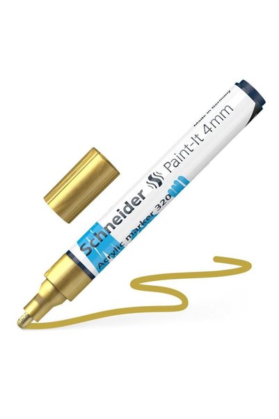 SCHNEIDER Paint-it 320 Μαρκαδόροι (4mm) Χρυσό