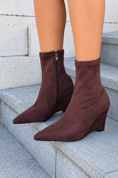 I Love Shoes Avelra Bitter Brown Suede Γυναικείες Μπότες
