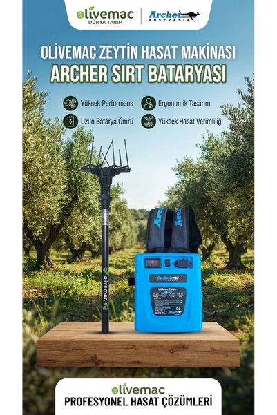 OLİVEMAC ARCHER AUSTRALIA SIRT BATARYALI ZEYTİN HASAT MAKİNASI (3 YIL GARANTİLİ)