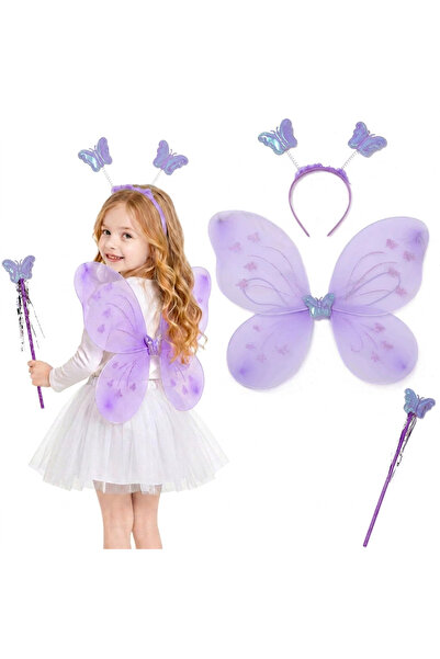 OtherMax Costum Fluture Aripi Costum de Zână Fluturaș Aripioare pentru Copii ...