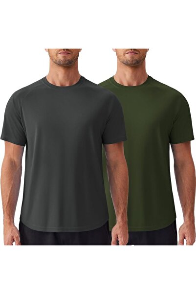 GENERAL PINSPARK Mens 2 Pack UPF50+ Sun Protection Swim Surf Short Sleeve Ath...