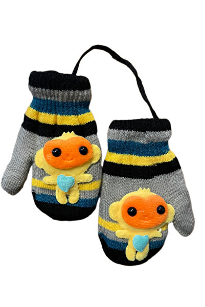 LİNOTTİ Figured Winter Children's Gloves 5476