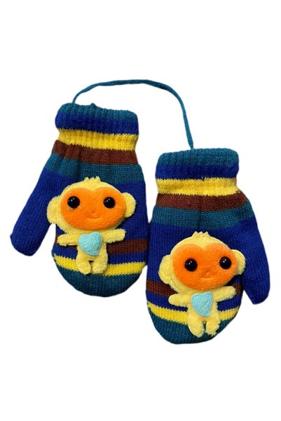 LİNOTTİ Figured Winter Children's Gloves 5476