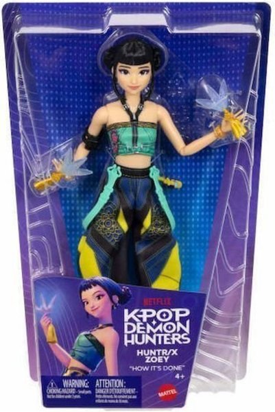 mattel K-Pop Κυνηγοί Δαιμόνων HUNTR/X Κούκλα Ζόι 30 εκ. (JRN37)