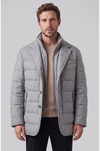 Modern Dikiş Detaylı Şişme Mont