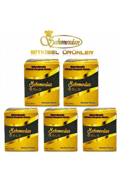 Bitkisel karışımlı kuvvetlendirici ve güçlendirici atom mesir macun gold model 5 adet 240gr