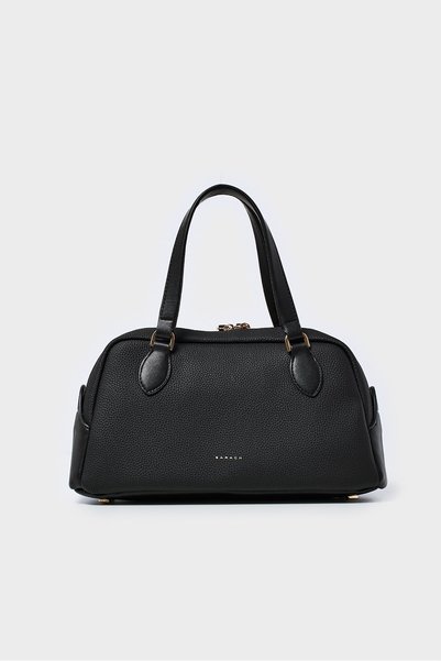 SARACH Cylinder Shape Hand and Shoulder Bag-Black
