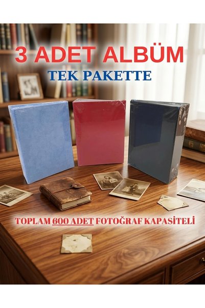 Genel Markalar 3 adet 100'lük fotoğraf albümü 10×15 cm