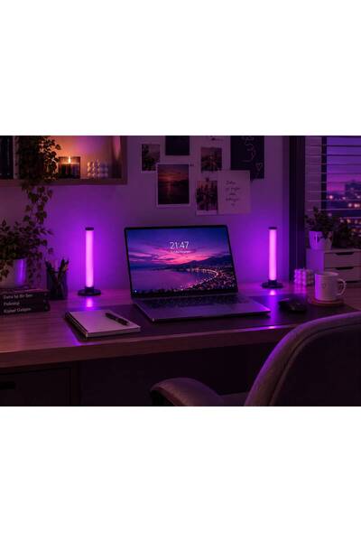 gaman 2li Uzaktan Kumandalı RGB Led USB Kablolu Oyuncu, Yayıncı, Bilgisayar &...