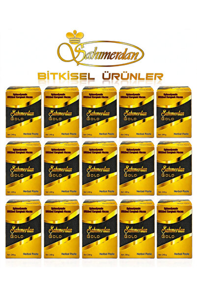 Bitkisel karışımlı kuvvetlendirici ve güçlendirici atom mesir macun gold model 15 adet 240gr