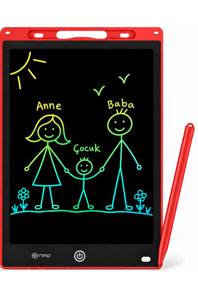 NPO Blic BTB5K 12" LCD Renkli Ekranlı Kalemli Akıllı Çocuk Yazı Tahtası ve Gr...