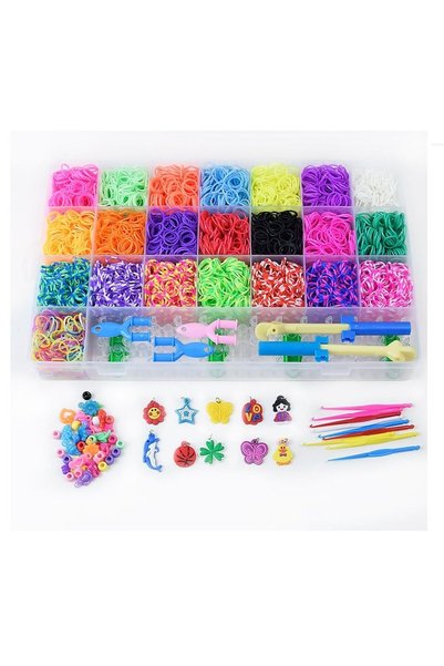 Blue Toys Σετ Ομορφιάς Loom Bands με Λαστιχάκια και Σχέδια (MKN832953)