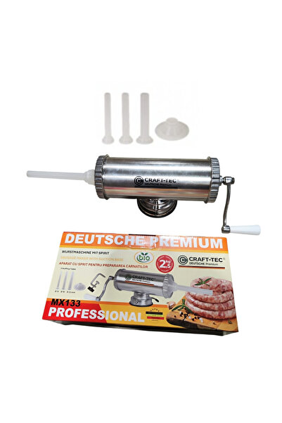 OEM Mașină de Umplut Cârnați Craft-Tec Germany MX133, Orizontală, 2.5 KG, Ino...