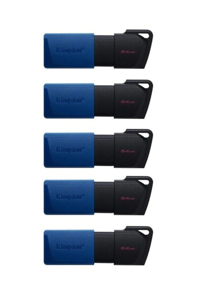 Kingston Dtxm 64Gb USB 3.2 Gen.1 Datatraveler Exodia m Flash Memory (Pack of 5)