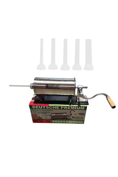 OEM Mașină de Umplut Cârnați Craft-Tec Germany MX131, Orizontală, 4 KG, Inox,...