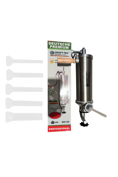 OEM Mașină de Umplut Cârnați Craft-Tec Germany MX129, Verticală, 3 KG, Inox I...