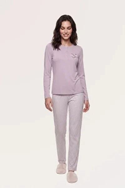 PJS 30149 Set de pijamale pentru femei cu mâneci lungi