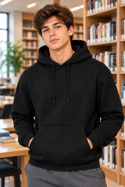 DAXİS Sportwear Company Boys' Hooded Oversized Sweatshirt with Kangaroo Pocket