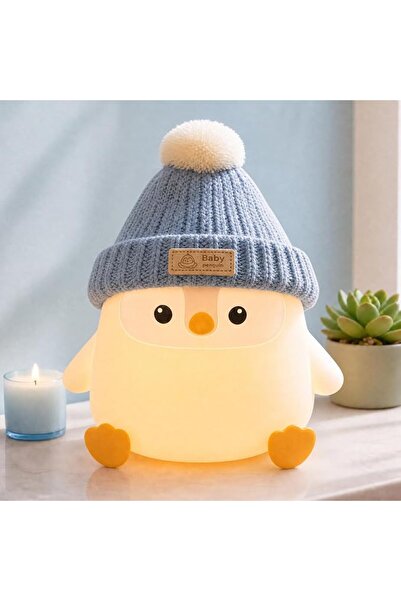 GENERAL FAMIDUO Penguin Night Light,Cute Pink Penguin Lamp with Hat,Kids Room...