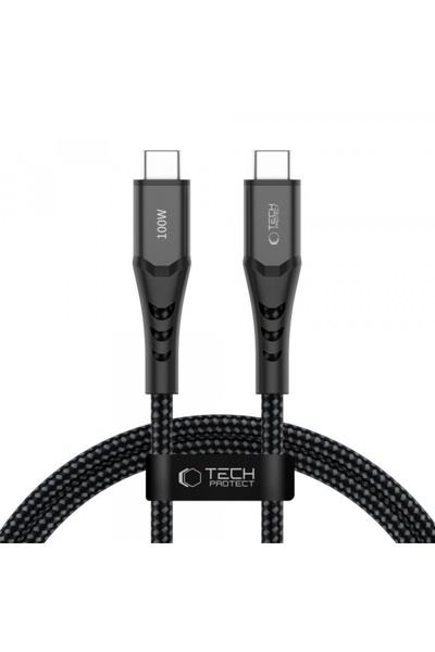 Tech-Protect Cablu Date si Incarcare USB-C - USB-C UB11T Ultraboost, 100W, 1m...