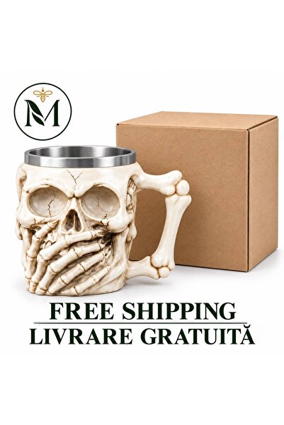 MLN HOME Skull design mug – With box