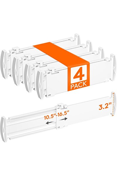 Generic 8 Pack Drawer Dividers for kitchen&Expandable 10.5-16.5", 3.2" High