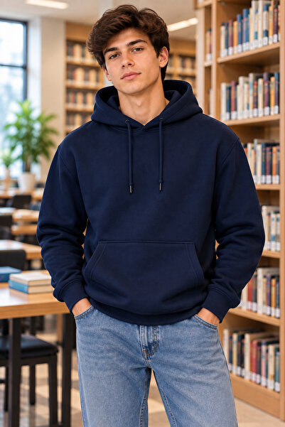 DAXİS Sportwear Company Boys' Hooded Oversized Sweatshirt with Kangaroo Pocket