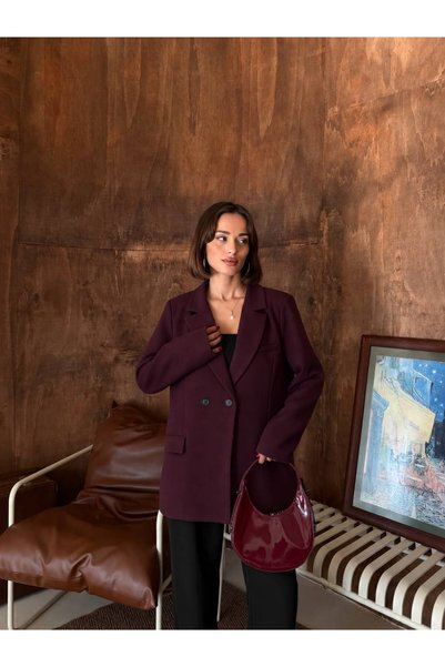 feme clothing FEME-KADIN OVERSİZE TEK DÜĞME BLAZER CEKET